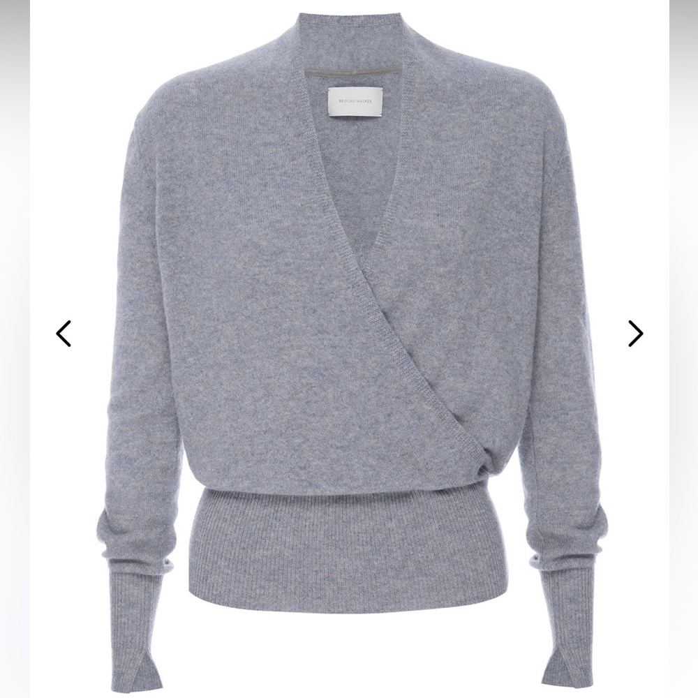 Brochu Walker Gray V-Neck Sweater